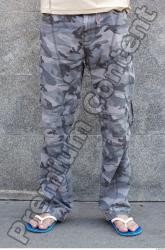 Leg Man White Army Trousers Slim